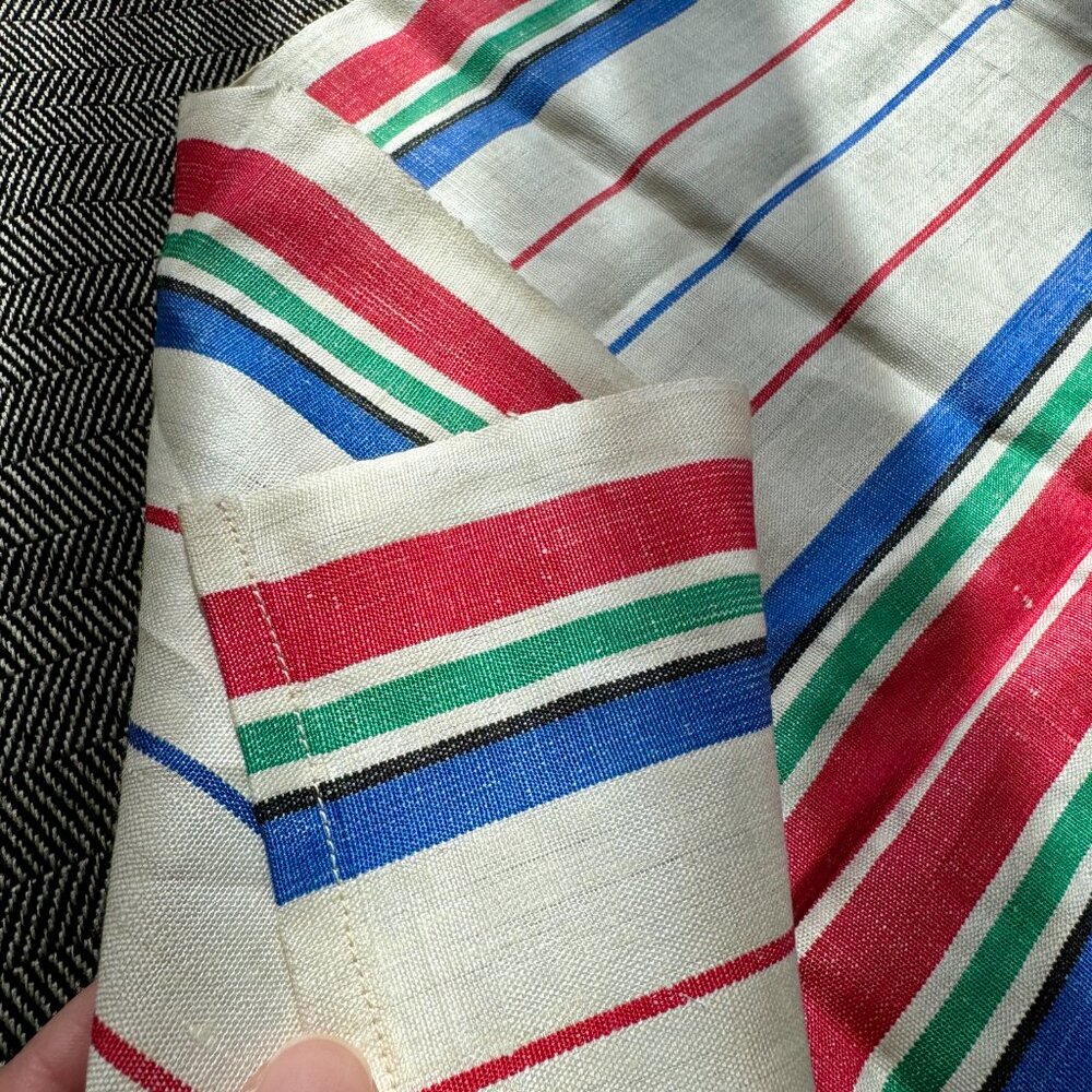Striped Vintage Utility Kitchen Tea Towel - Picture 4 of 13